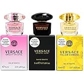 Versace Perfume for Women Variety 3-Piece Mini Gift Set &ndash; Yellow Diamond, Crystal Noir, Bright Crystal