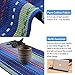 Cotton Table Placemats Set of 4 Woven Braided Ribbed Washable Table Mats, 12