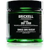 Brickell Men's Polishing Body Scrub for Men, Natural and Organic Body Exfoliator to Remove Dirt, Prevent Blemishes, and Brighten Skin (8 ounce)