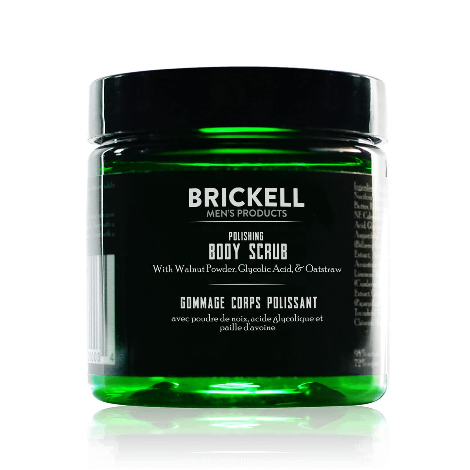 Brickell Men's Polishing Body Scrub for Men, Natural and Organic Body Exfoliator to Remove Dirt, Prevent Blemishes, and Brighten Skin (236 ml)