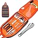 8 Piece Portable Camping Kitchen Utensils Set Outdoor Hiking Backpack Bbq Cooking Kitchenware Cookware Cutting Board, Rice Paddle, Tongs, Scissors, Knife