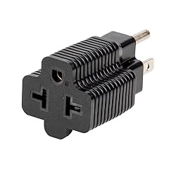 [4-in-1] 15 Amp Household AC Plug to 20 Amp T Blade