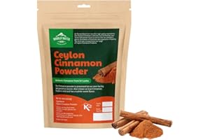 Ceylon Cinnamon Powder from Warala Watta Farm | Ceylon Cinnamon from Sri Lanka | Freshly Ground Premium Ceylon Cinnamon for Flavor and Aroma | Cinnamon Powder ideal for Baking, Deserts and Smoothies| 1 lb | Kosher Certified Cinnamon Powder