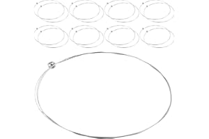 BESTonZON 40pcs Steel Guitar Strings Replacement Set for Electric and Acoustic Guitars with Stainless Steel