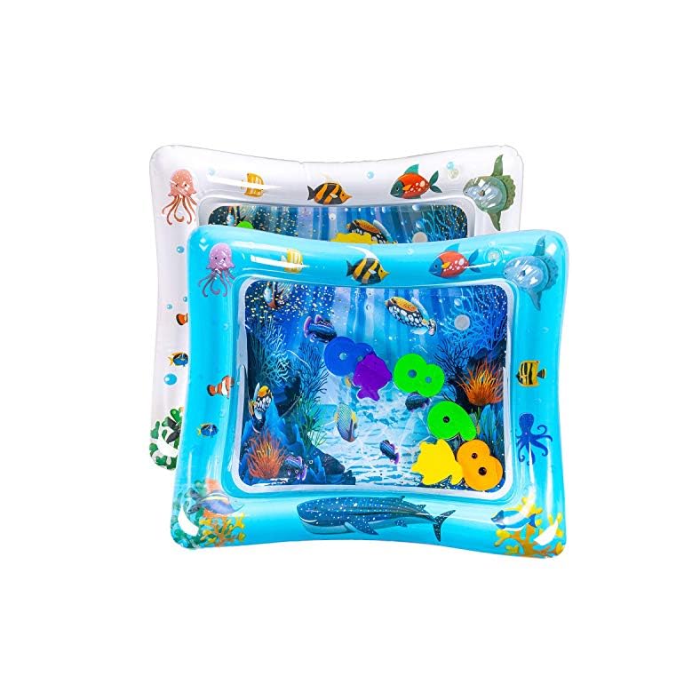 luck sea Tummy Time Inflatable Water Play Mat Playmat Sensory Activity Toy for Infant Toddlers Baby Girl Boy 3 to 18…