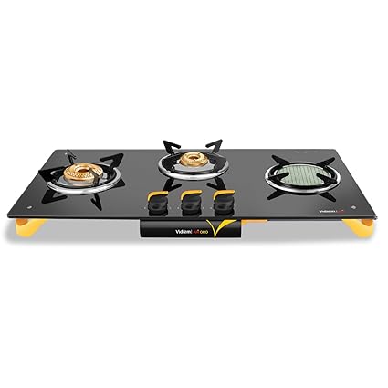 Vidiem Air Oro Ceramic 3B 140 A Cooktop (Black/Yellow)