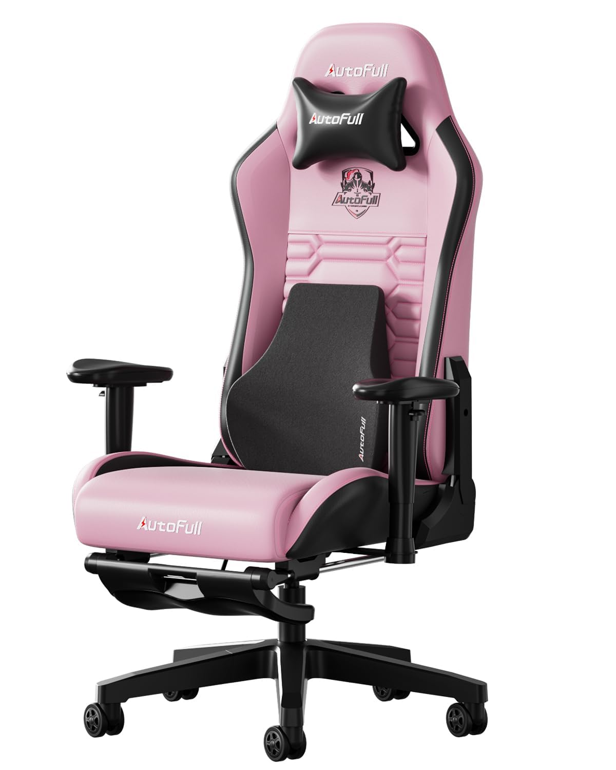 Photo 1 of *HEAVY* AutoFull C3 Gaming Chair, Racing Style Gaming Chair with Ergonomic Lumbar Support,Adjustable High Back PU Leather PC Chair with Footrest,Pink