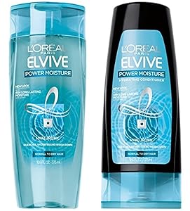 L'Or&eacute;al Paris Elvive Power Moisture Hydrating Shampoo and Conditioner Set, 12.6 fl. oz. each
