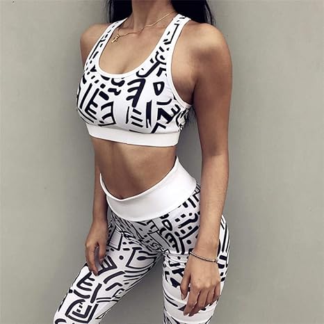 YANGCONG Ropa de Fitness de Yoga Estampado de Graffiti Ropa ...