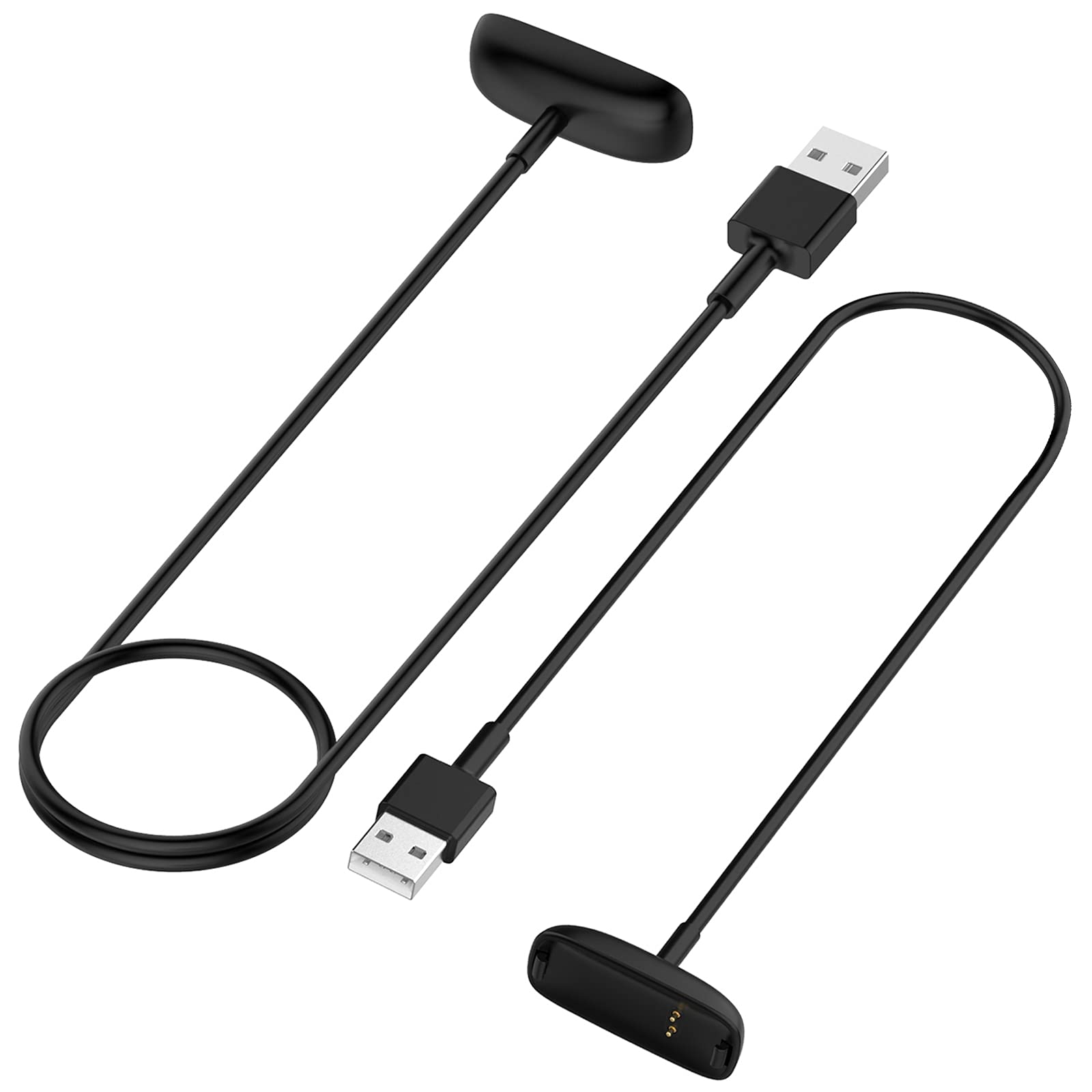 TopPerfekt [2-Pack] Charger Cable for Fitbit ACE 3, Replacement Charging Cable Accessory for Fitbit Inspire 2 and ACE 3 (3.3 ft/1.0 ft)