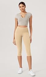 ODODOS ODLEX 2-Pack High Waist Workout Capris with