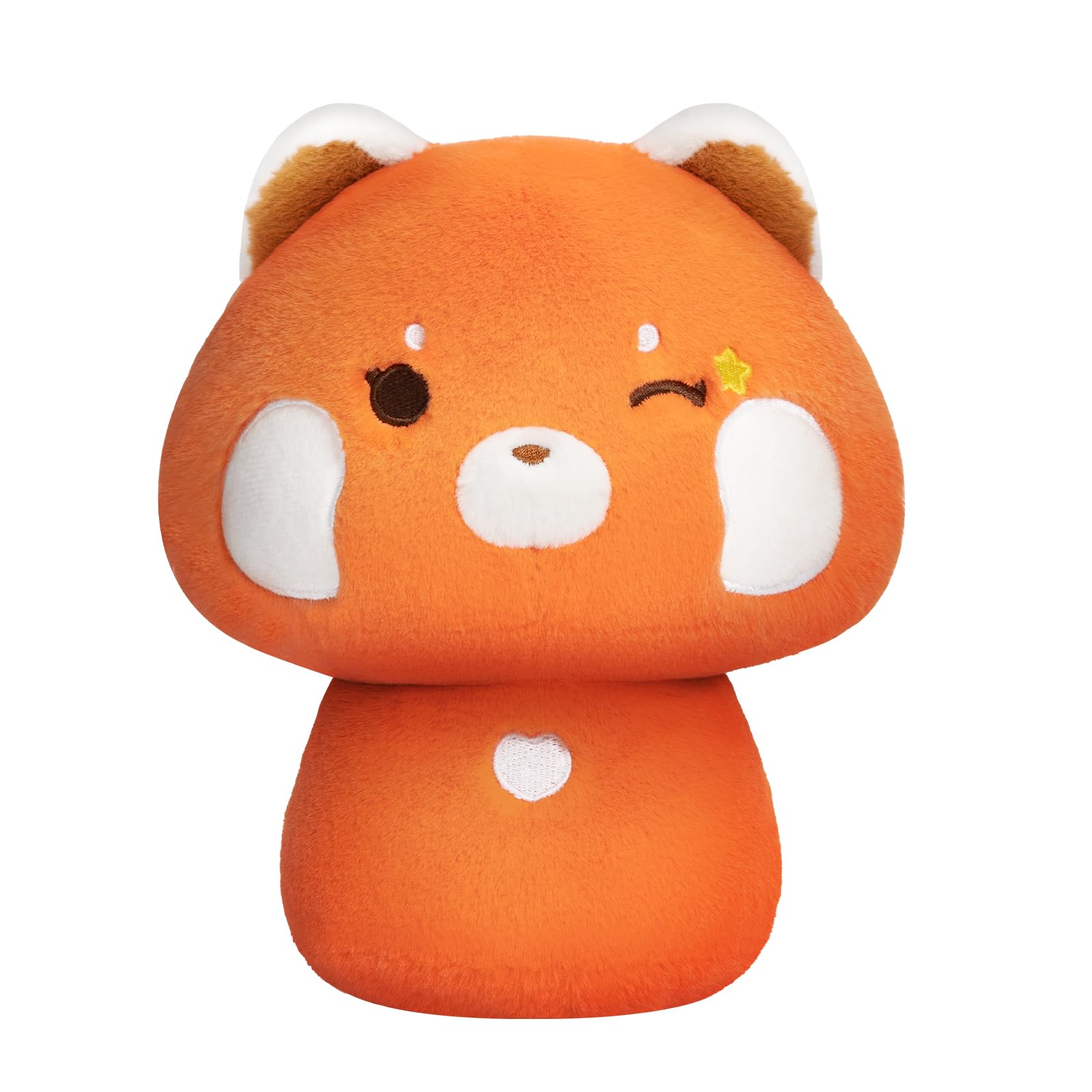 Mewaii 14 Inch Mushroom Plush, Cute Red Panda Plush