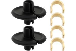 Be In Your Mind 2 Pieces Bow String Kisser Slotted Button 14x9mm Bow Lip Beads Archery Accessories Clips with Copper Anchor for String Installs