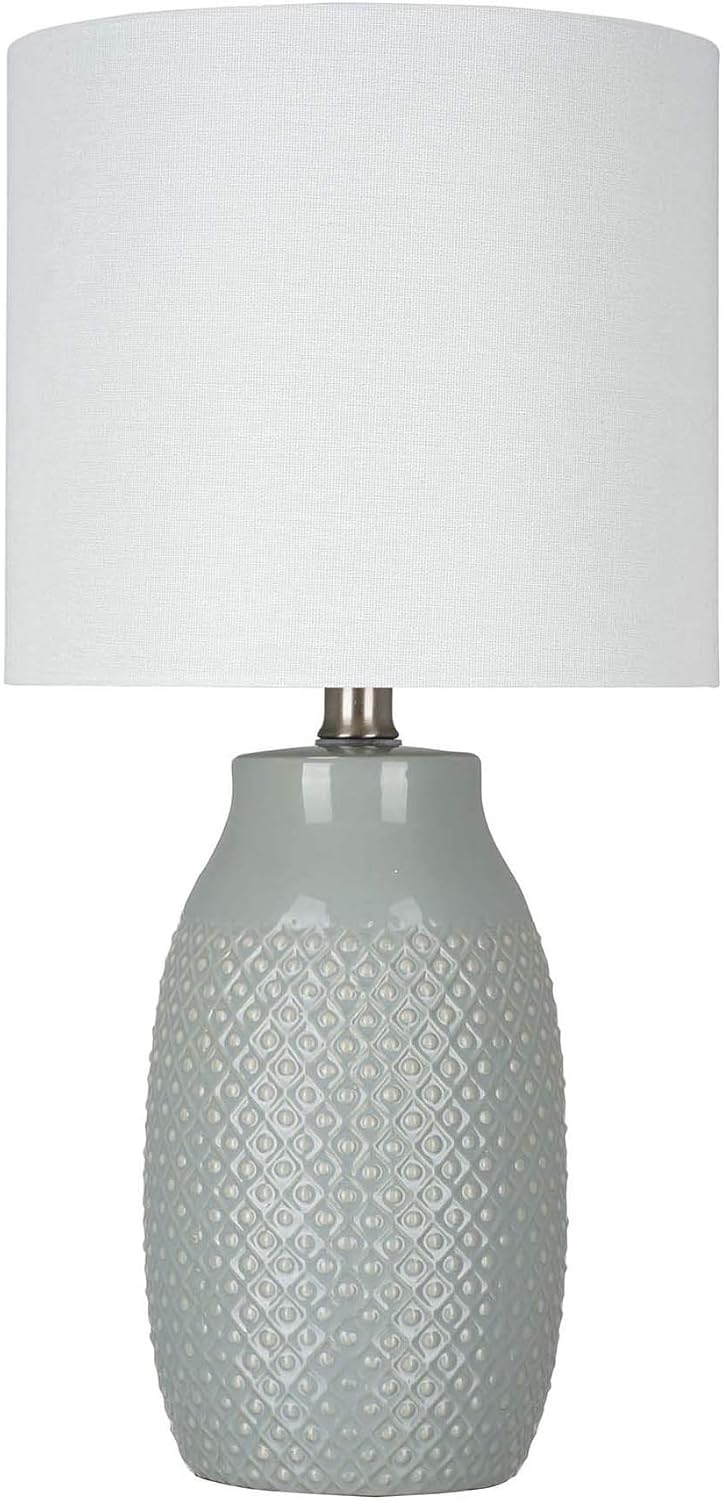 Best table lamp gray ceramic base