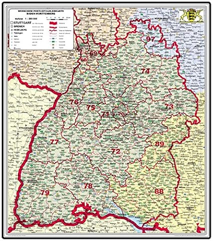 Karte Plz Baden Württemberg
