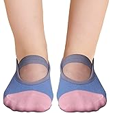Aprilaugust Non Skid Grip Cotton Socks for Kids, Perfect for Daily wear, Yoga, Dance, Barre, Ballet