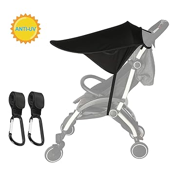 white pram parasol