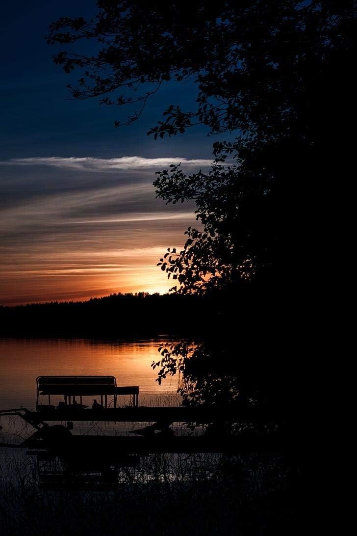 epicurism Summer Night Nature Lake Sunset DIY Digital Painting by Numbers Modern Wall Art Oil Painting Home Decor