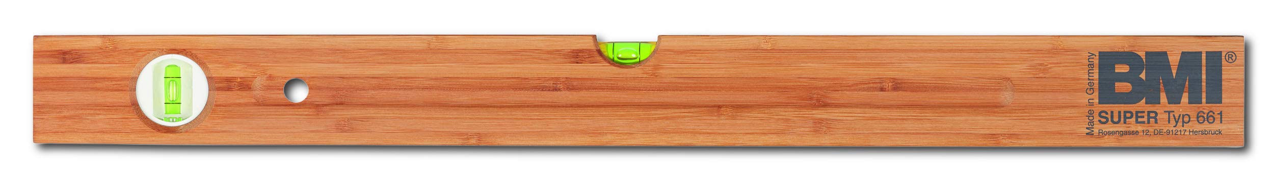 BMI 661060 Spirit Level 60 cm of Hardwood, Brown