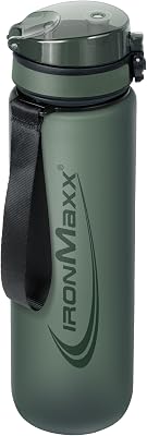 Sport Water Bottle – Mineral Green 1000ml | Botella antigoteo con tapa de rosca y reutilizable – ideal para entrenamientos, uso diario y para llevar a cualquier lugar
