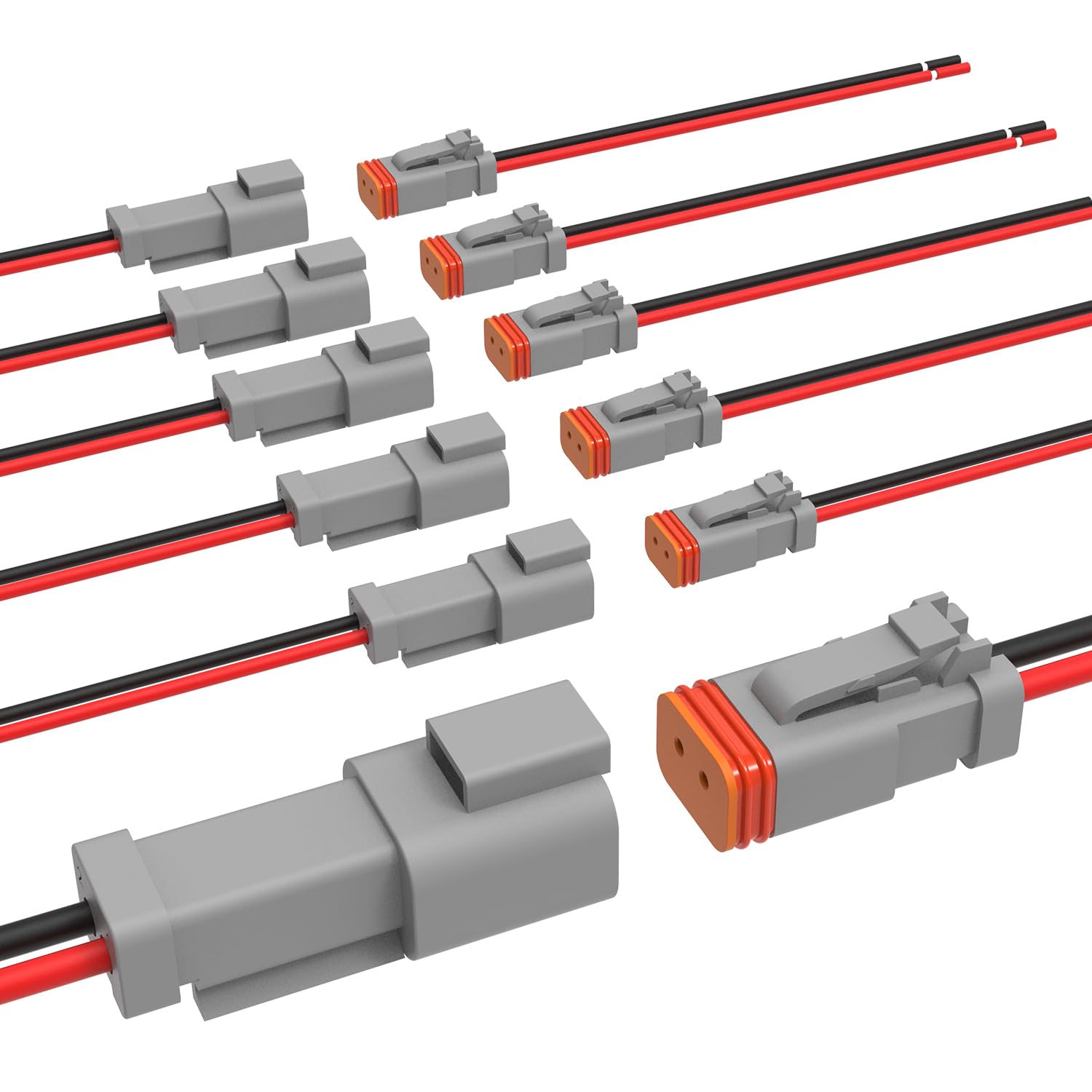 2 Pin Deutsch DT02 Waterproof Electrical Connector – Professional Grade