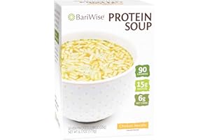 BariWise Protein Soup Mix, Chicken Noodle, 15g Protein, Low Carb (7ct).