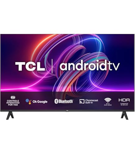 Smart TV Android LED 50” 4K UHD TCL 50P615, 3 HDMI, 2 USB, Wi-Fi