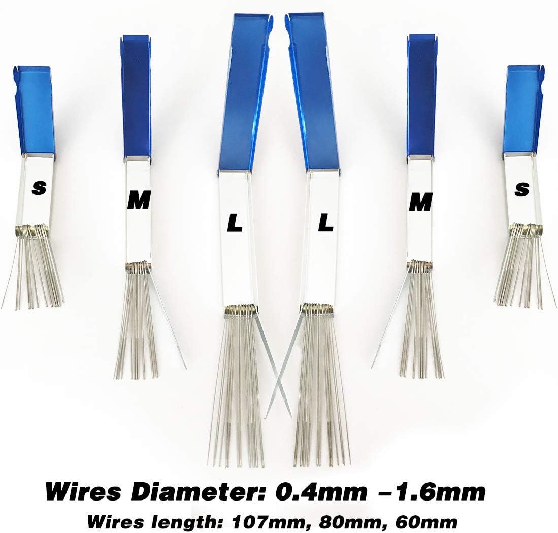 LORITARIA 6PCS Carburetor Carbon Jet Cleaner (78 Cleaning Wires Set), 3 Different Sizes Torch Tip Cleaner Carb Dirt Jet Remover Cleaning Kit for Motorcycle ATV Moped Welder: Automotive