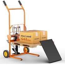 Amazon.com: Arczorix Hydraulic Material Lift Winch Stacker 441 Lbs ...