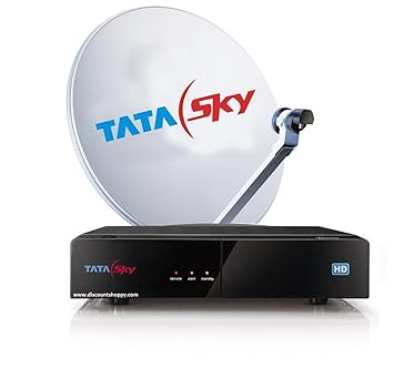 Tata Sky HD Set Top Box 1 Month FTA Pack and 2000 MyBachat Voucher