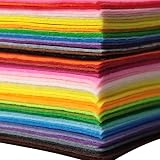 Koitoy 60Pcs Felt Sheets 40 Colors 20x30cm and 15x15cm DIY Fabric Craft view 2
