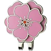 PINMEI Flower Golf Ball Marker with Golf Hat Clip for Your Friend