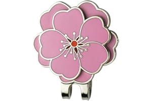 PINMEI Flower Golf Ball Marker with Golf Hat Clip for Your Friend
