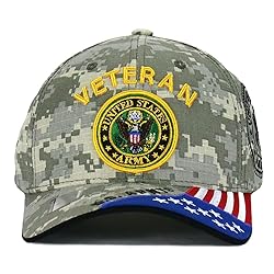 US Army Veteran Hat Army Military Official Licensed