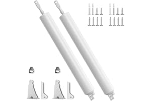 LULEYJOR Storm Door Closer Heavy Duty 2 Pieces,White， Door Closer with Hold Open Feature & Smooth Closing Motion – for Storm, Screen Doors