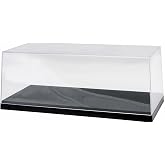 Acrylicase Clear Display Show CASE for 1:18 Die Cast Car Black Base 14"L x 6"W x 6"H
