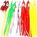 30pcs Soft Plastic Fishing Lure Squid Skirt Lures Octopus Trolling Bait Saltwater Bait Multi Colour 7.5cm/9cm/12cm