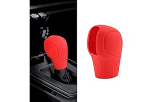 ZUFOTY Car Gear Shift Knob Cover, Gear Shift Knob Cover Car Protect Accessories, Car Shift Protector Cover Protector, Silicone Automatic Gear Shift Knob Cover Universal for Most Cars