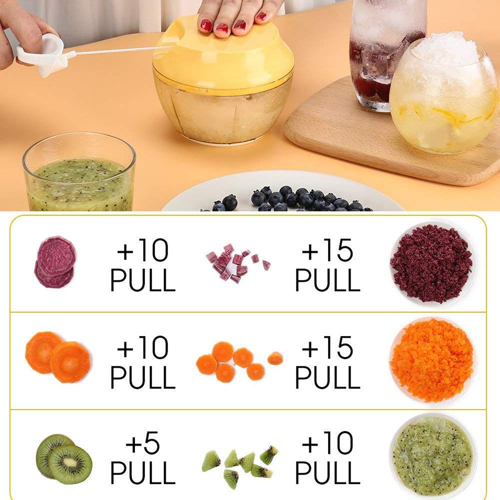 Napravi Rs Oignons Tomates Et Pommes De Terre Broyeur Daliments Portables Pour Bebes Pour Legumes 2 Tasses Nrpfell Mini Broyeur Hachoir A Lail Petit Electromenager Trancheuses