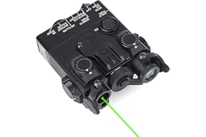 AIMSNIPER Metal Red/Green/Blue Laser Box Sights with IR Laser + Strobe/Momentary/Constant Modes (Whitelight LED 240 Lumens Flashlight)，with Pressure Switch，for 20mm Rail
