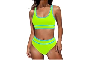 SHOPESSA Womens Swimsuits High Waisted Bikini Set Tank Top Tankini Tops with Swim Bottoms Beach Resort Wear
