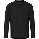 Runhit Boys and Girls Long Sleeve Athletic Shirts Kids UPF 50+ Rash Guard Shirts with Moisture Wicking