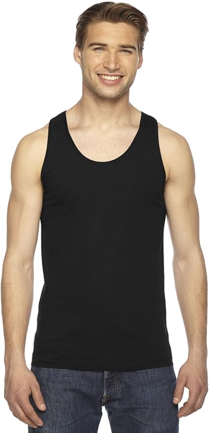 Amazon アメリカンアパレルメンズfine Jersey Tank Black カラー ブラック インナーシャツ 通販