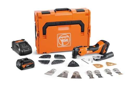 FEIN AMM 500 Plus Top Multitool 18V, 2.0Ah Battery, StarlockPlus, Accessory Kit, in L-Boxx Case