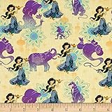 Disney Princess Jasmine Holding Lamp Multi Fabric By The Yard