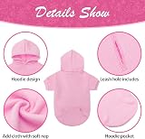 KOOLTAIL Basic Dog Hoodie Soft Warm Jumper with Leash Hole Pocket view 6