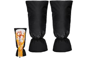 TAINAT 2 Pack 25x13 Outdoor Faucet Covers for Winter Freeze Protection Reusable Hose Bib Insulated Covers,Thicker Water Spigot Insulated Cover,Waterproof Outdoor Sock Faucet Cover