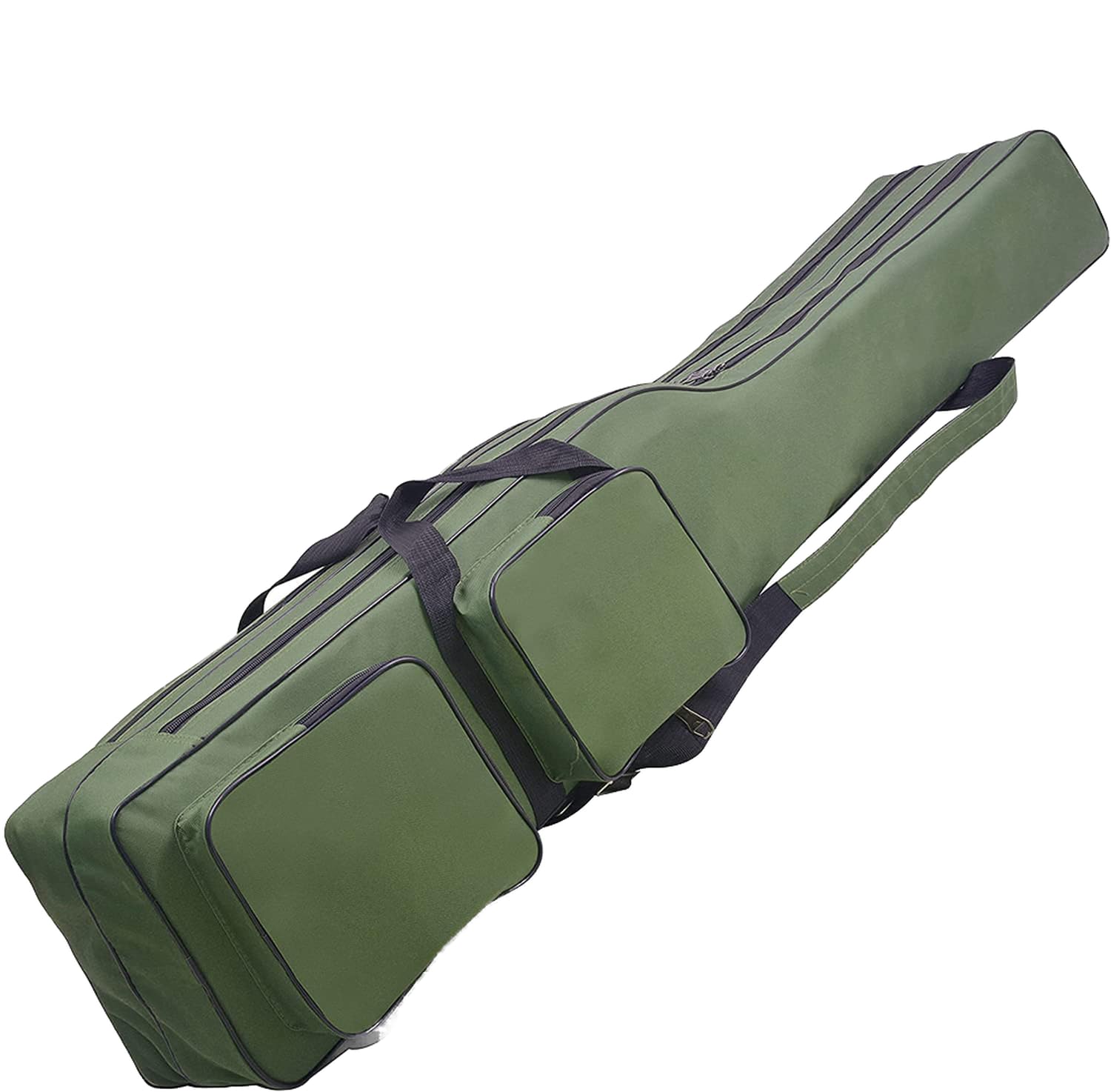 Fishing Tackle Rod Bag Folding Rod Case 130cm Large Capacity Fishing Gear Pole Reel Storage Bag Waterproof Oxford Rod Bag Gifts for Men