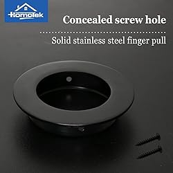 HOMOTEK Round Sliding Closet Door Handles Heavy