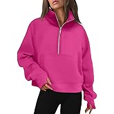 AUTOMET Womens Sweatshirts Half Zip Cropped Pullover Fleece Quarter Zipper Hoodies 2026 Fall Fashion Outfits Clothes